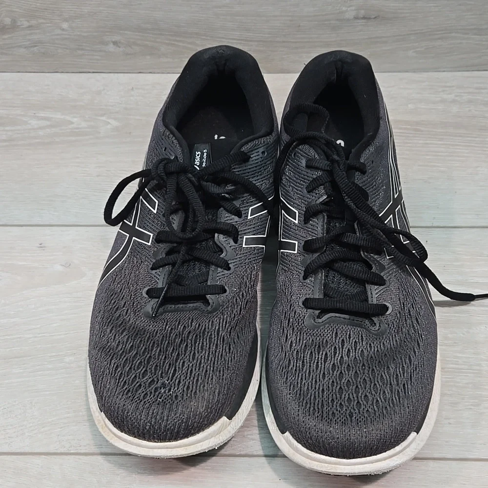 Asics Mens Glideride 3 Black Running Shoes with White Accents Sneakers Sz  11.5